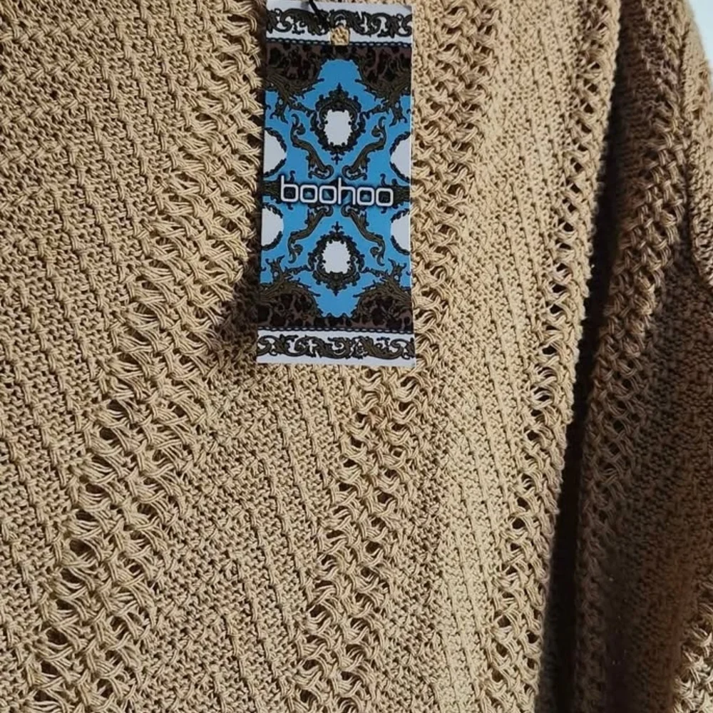 Boohoo Plus Textured Tan Sweater - Picture 13 of 16